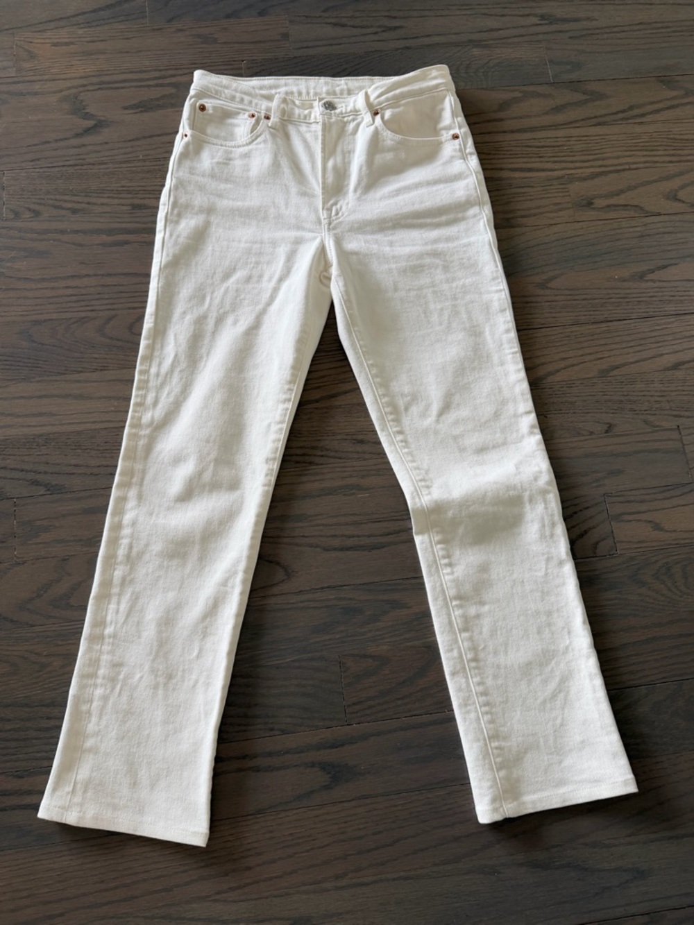BUCK MASON Woman’s Cigarette stretch Ridge Twill.  Size 26